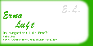 erno luft business card